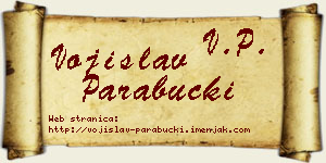 Vojislav Parabucki vizit kartica